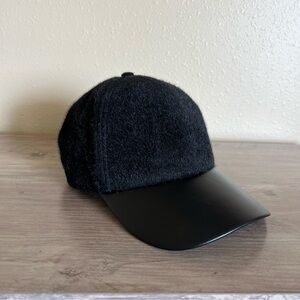 Donna Salyers Faux Fur Hat Baseball Black Adjustable One Size Neutral